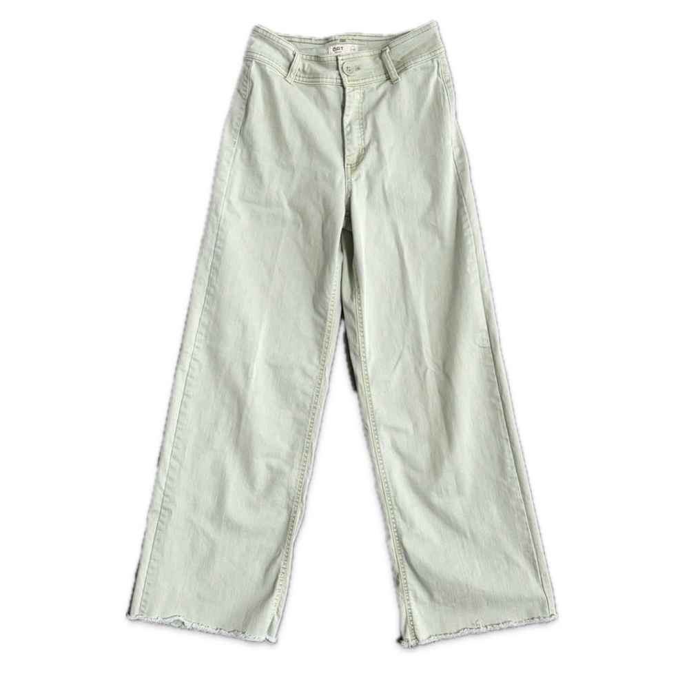 Oat New York Wide Leg Jeans in Pale Mint